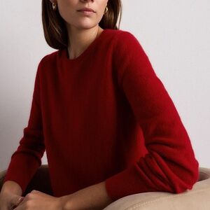 Quince Mongolian 100% Cashmere Crewneck Sweater XS